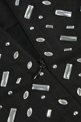 Square Rhinestone Mesh Midi Dress | Dress In Beauty