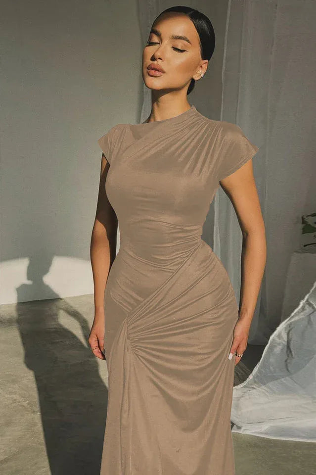Tea Bodied Maxi Dress - TEVQA