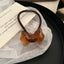 Dainty Jelly Bow Acrylic Hair Tie - View 6 | TEVQA