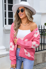 Open Front Flower Cardigan | Dress In Beauty