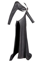 Cut Out Backless Gown - TEVQA