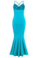 Crisscross Spaghetti Strap Fishtail Dress | Dress In Beauty