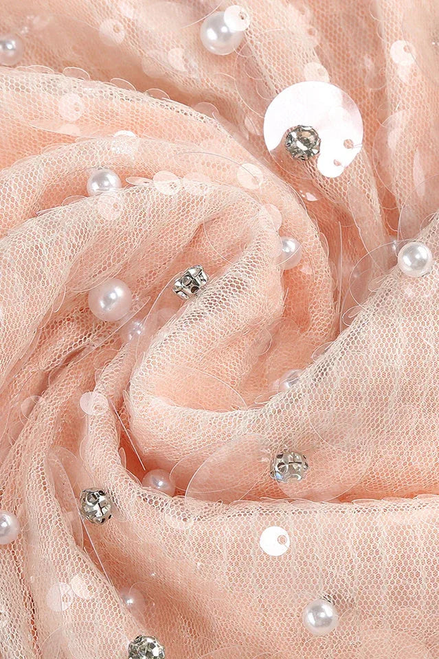Embellished Strapless Gown - View 9 | TEVQA
