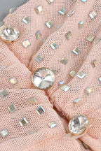 Crystal Nude Dress - TEVQA