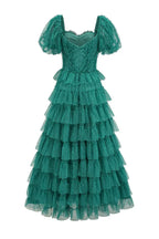 Lisette Ruffle Off Shoulder Gown - View 6 | TEVQA