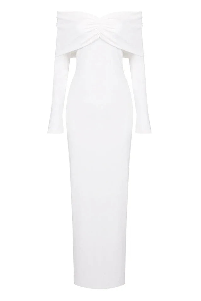 Off Shoulder Midi Dress - View 16 | TEVQA