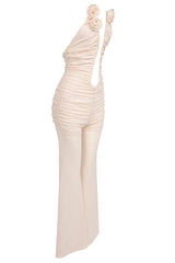 Vissarion 3D Flower Pleat Jumpsuit - TEVQA