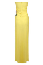 Floral Strapless Evening Gown - View 15 | TEVQA