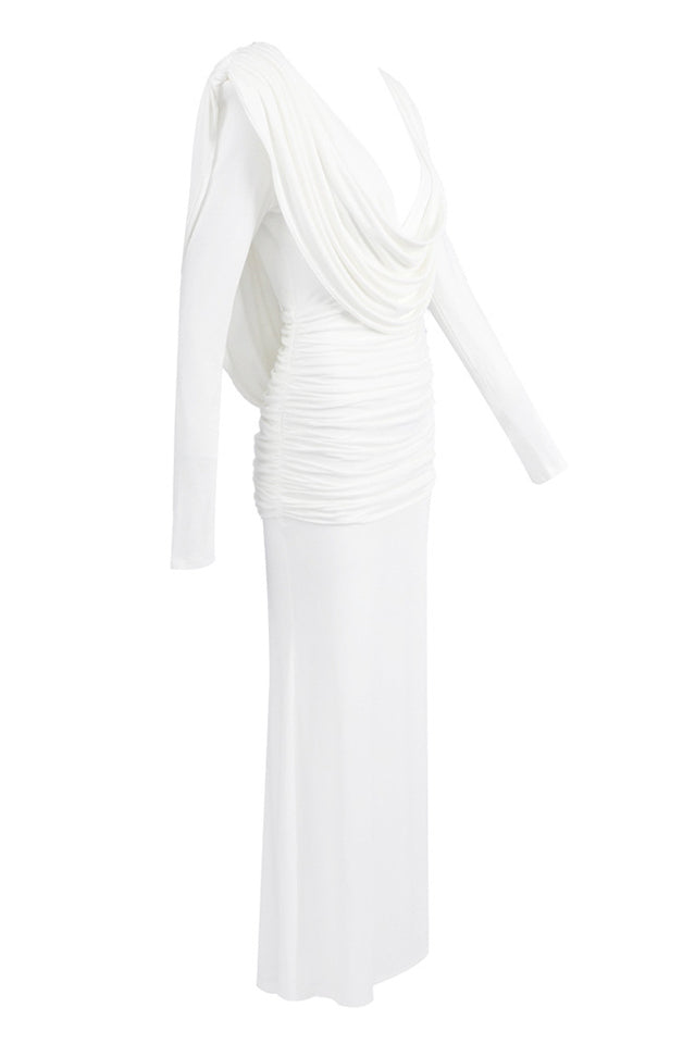 Draped Cowl Neck Maxi Dress | Dress In Beauty