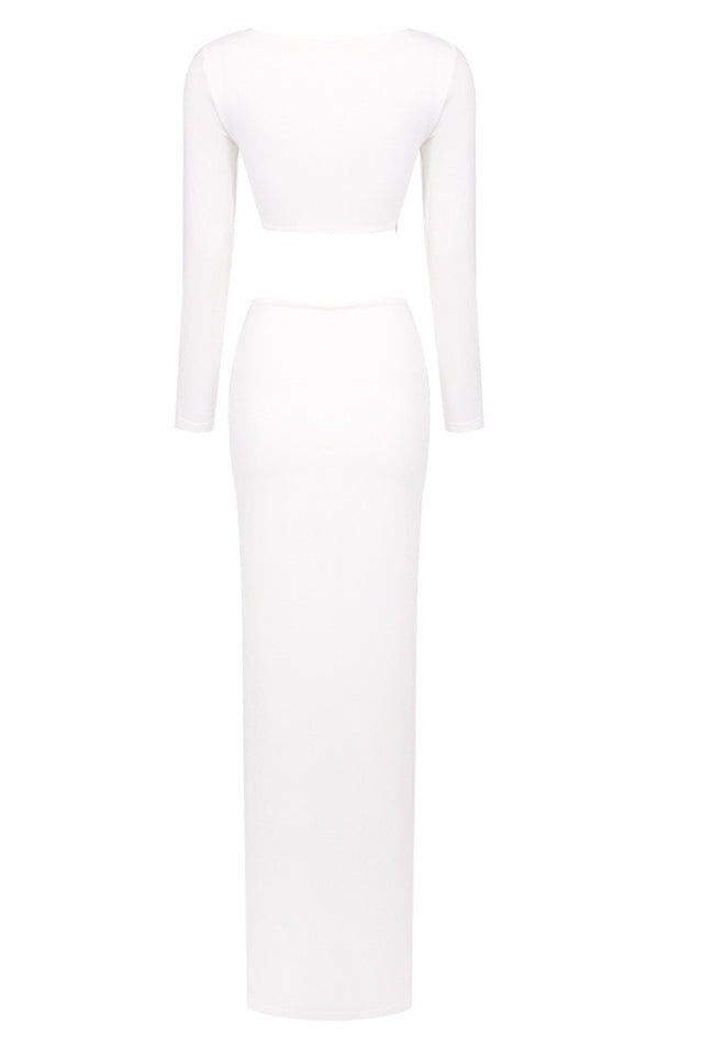 Rose High Split Maxi Dress | Dress In Beauty