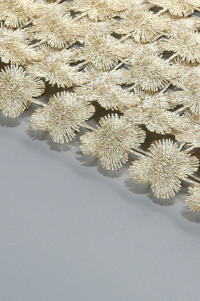 Saia Champagne Crochet Set - TEVQA