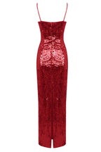 Lorelei Brown Sequin Maxi Dress with Floral Detail - View 29 | TEVQA