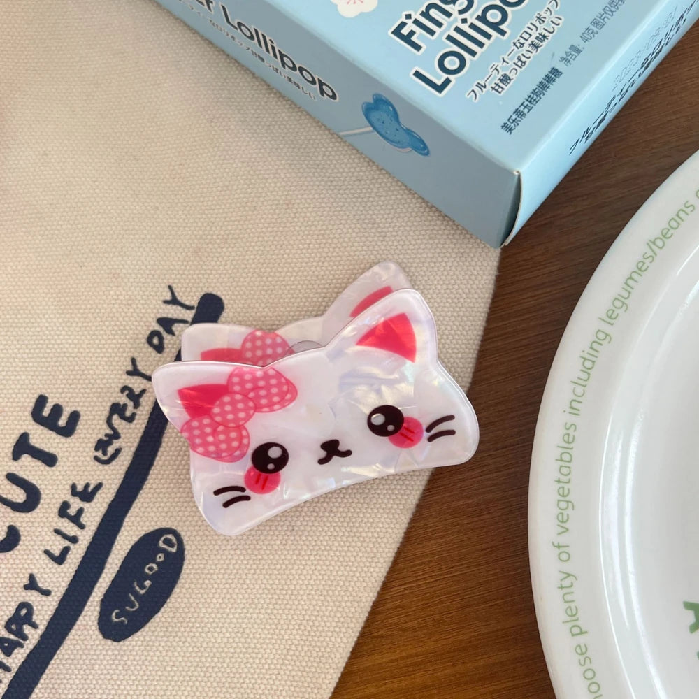 2.5 Inch Cute Animal Acetate Hair Claw - Small Novelty Design