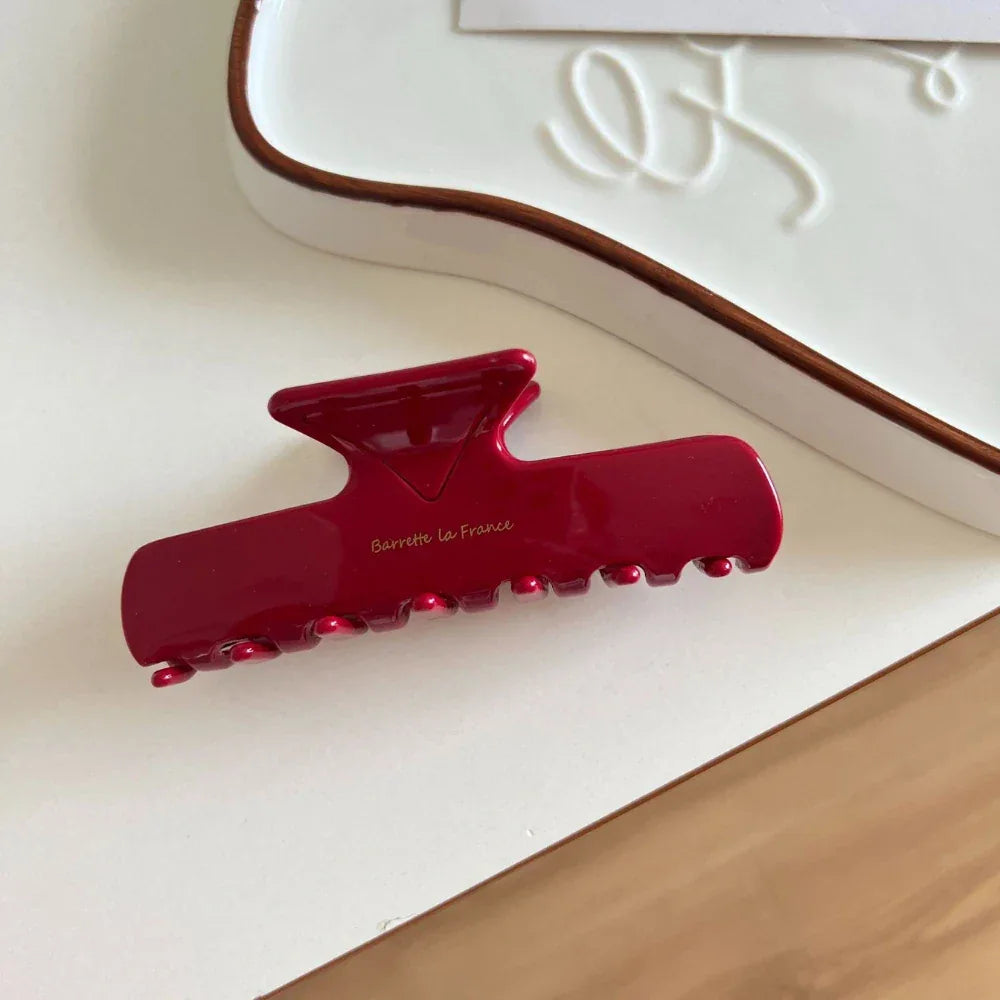 Large French Acetate Hair Claw Clip - View 8 | TEVQA
