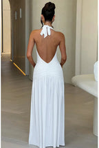 Elegant halter maxi dress - View 12 | TEVQA