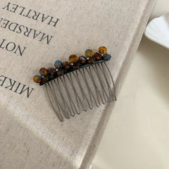 Dainty Acetate Flower Hair Comb - 2.9 Inch Decorative Side Comb