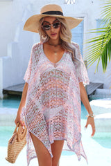 Side Slit Plunge Openwork Cover-Up | Dress In Beauty