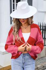 Striped Color Knit Cardigan | Dress In Beauty