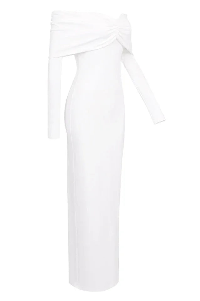 Off Shoulder Midi Dress - View 17 | TEVQA