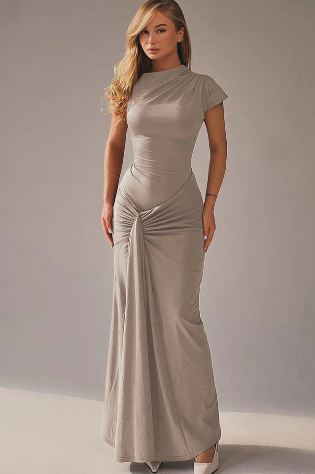 Tea Bodied Maxi Dress - TEVQA