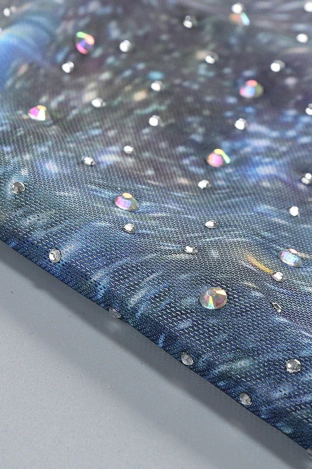 Rhinestone embellished mermaid dress - View 13 | TEVQA