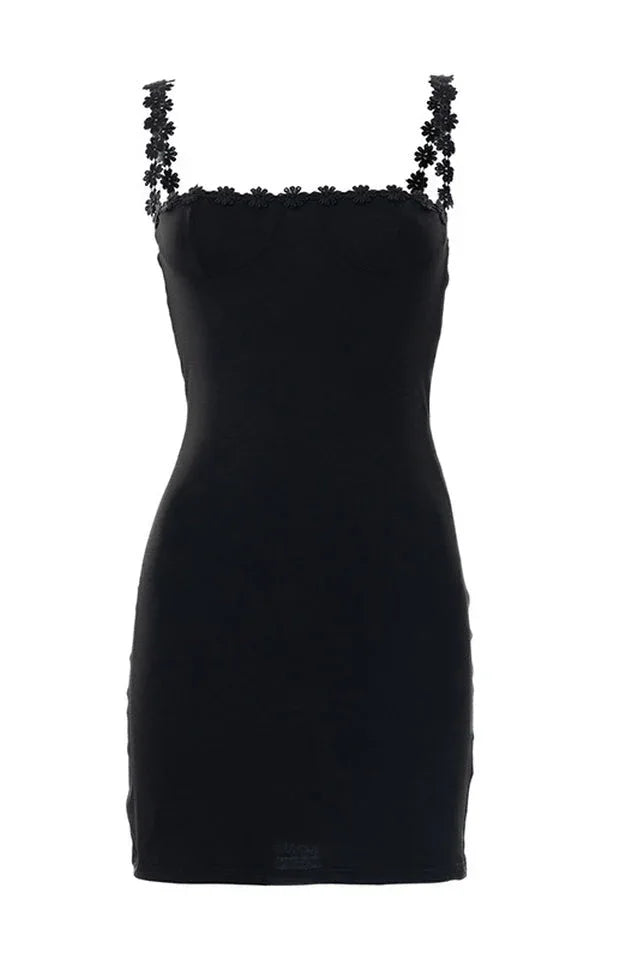 Tayna Black Mini Dress - TEVQA