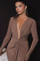 Deep V Neck Long Dress | Dress In Beauty