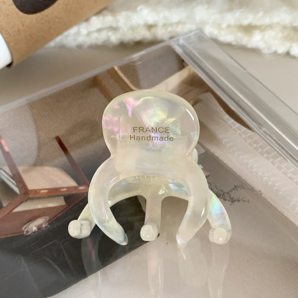 Small Acetate Octopus Hair Clip - View 15 | TEVQA