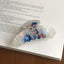 Large iridescent cat print hair claw clip - View 6 | TEVQA