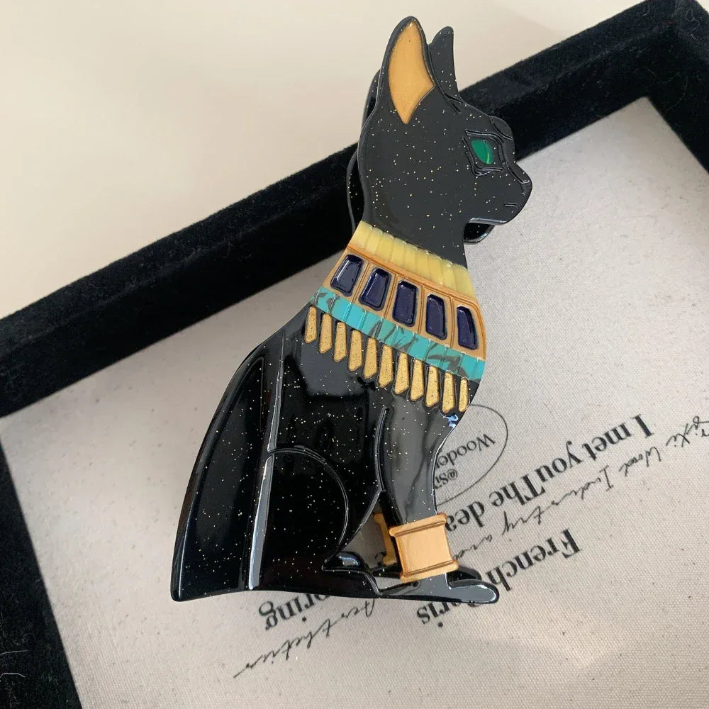 Large Egyptian cat hair claw clip - View 7 | TEVQA