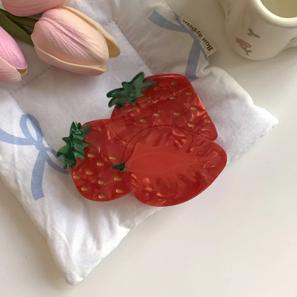 Fruit Salad Acetate Hair Claw Clip - View 13 | TEVQA