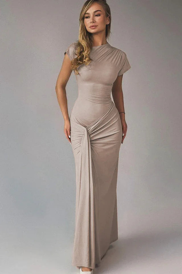 Tea Bodied Maxi Dress - TEVQA