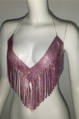 Metallic Rhinestone Top | Dress In Beauty