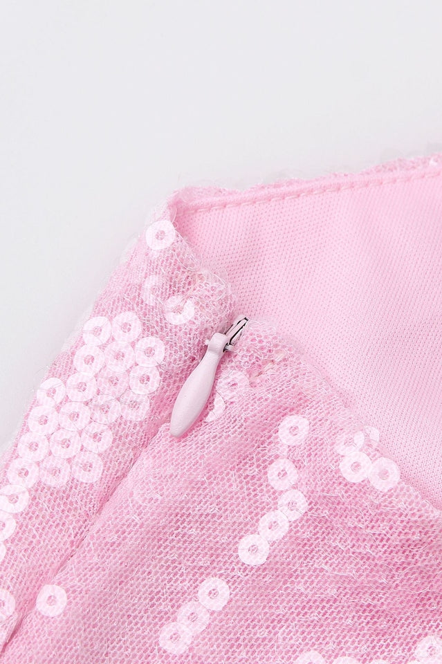 Honey Pink Sequin Maxi Dress | Dress In Beauty