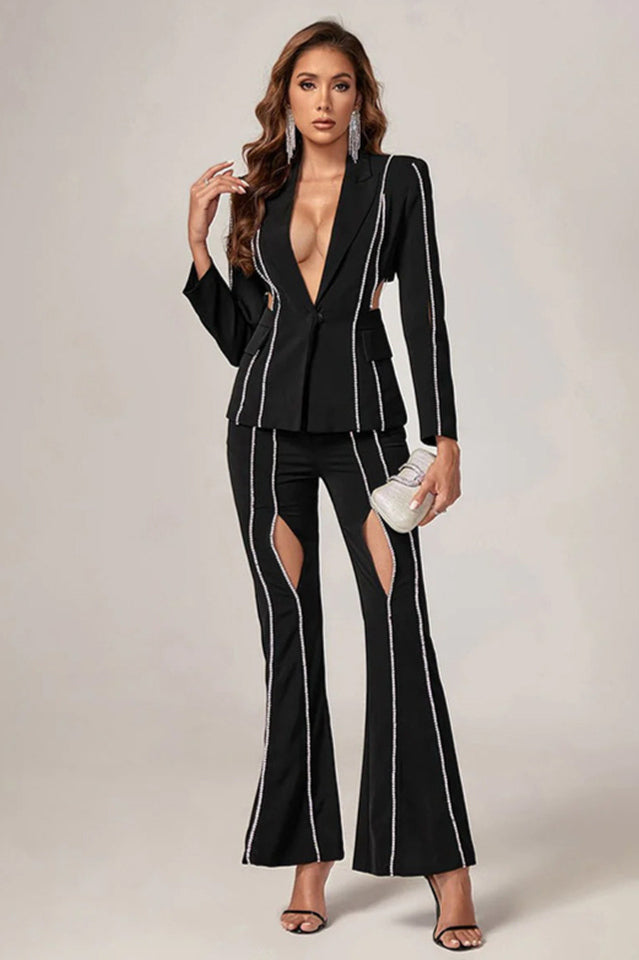 Cut-Out Diamonds Decorated Set | Dress In Beauty