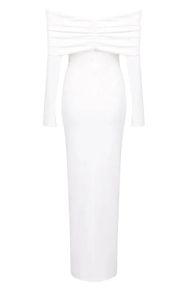 Off Shoulder Midi Dress - View 18 | TEVQA