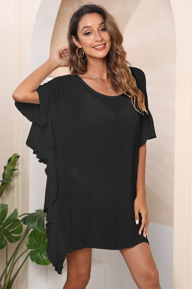 Ruffle Loose Beach Cover Up Dress | Dress In Beauty