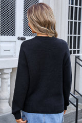 Bow Graphic Long Sleeve Sweater | Dress In Beauty