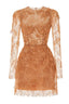 Embellished Lace Mini Dress - View 6 | TEVQA