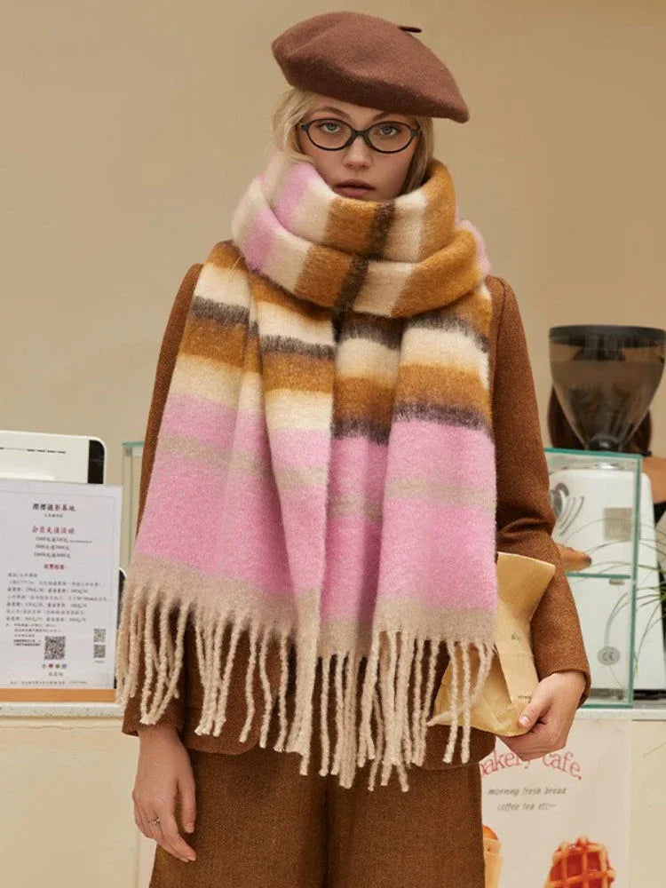 Oversized plaid scarf - View 7 | TEVQA