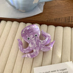 Premium Acetate Ocean Animal Hair Claw Clip - View 8 | TEVQA