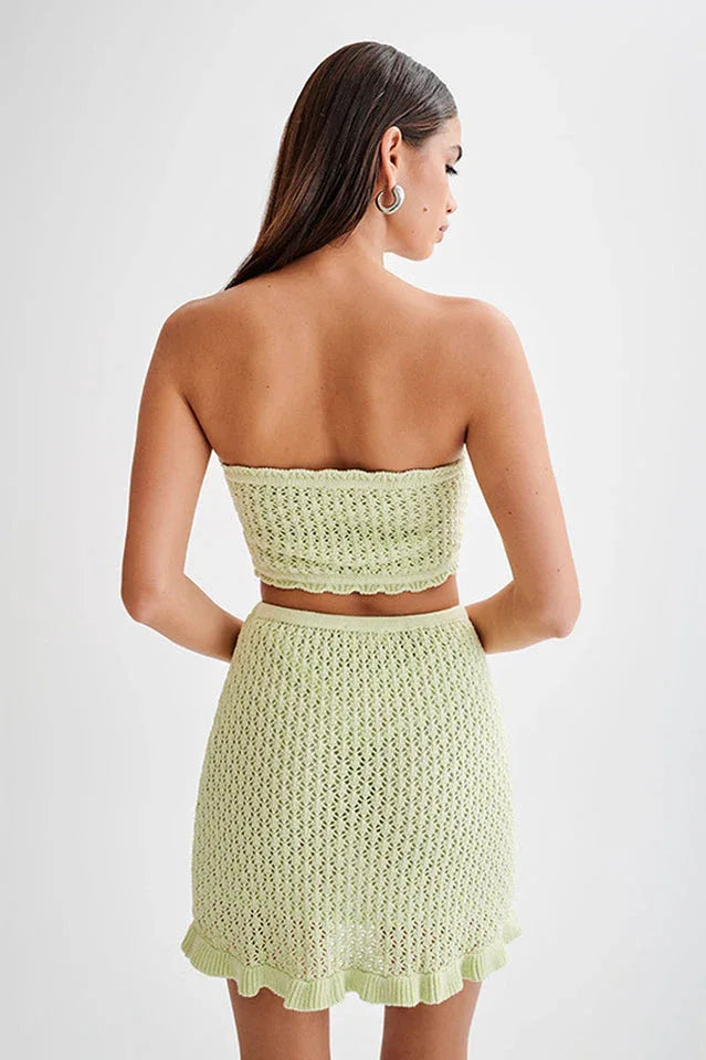 Crochet Mini Skirt Set Secondary image