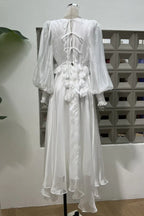 Floral Appliqué Midi Dress - View 15 | TEVQA