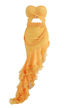 Strapless Gown with Cutout Waist - View 7 | TEVQA
