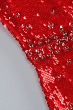 Off Shoulder Sequin Midi Dress - View 6 | TEVQA
