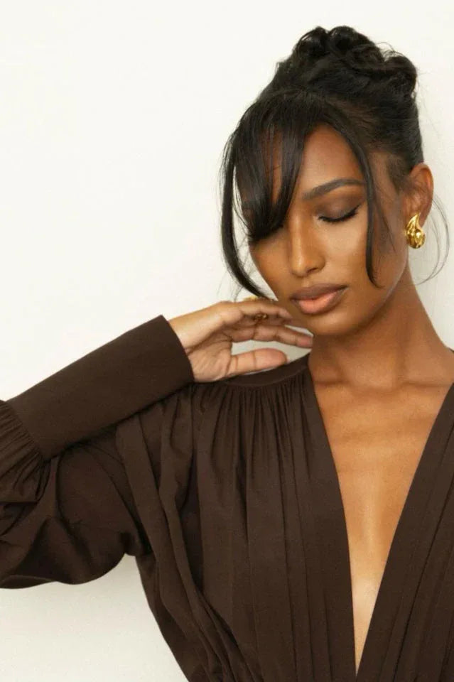 Rosey Tan Maxi Dress - View 13 | TEVQA