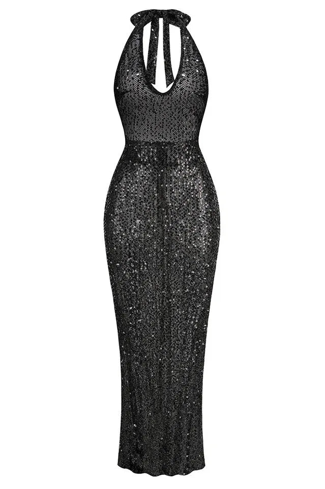 Lorena Sequin Maxi Dress - View 9 | TEVQA