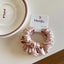 Satin scrunchie with faux pearl detail - View 6 | TEVQA