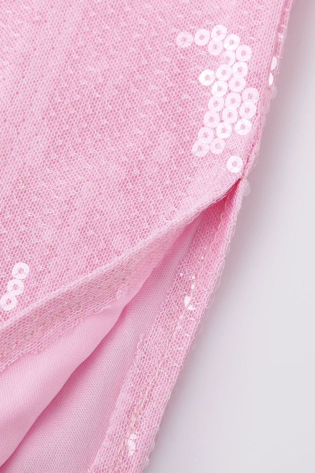 Honey Pink Sequin Maxi Dress | Dress In Beauty