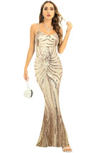 Sequin mermaid formal dress with lace-up back - View 11 | TEVQA